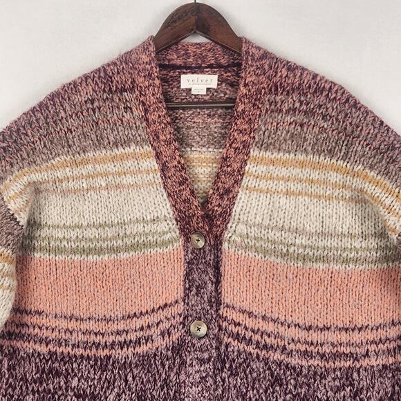 Velvet “The Lara” Sweater Women’s SZ SM Multicolor Made in Peru Alpaca EUC - Picture 6 of 15